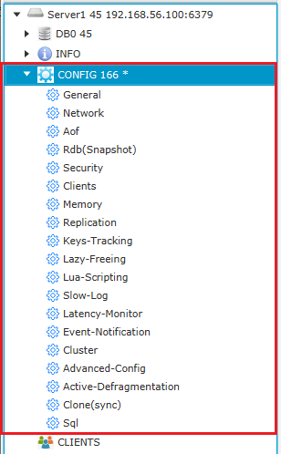 Redis Admin Tree View CONFIG