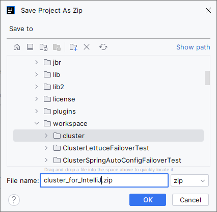 1. IntelliJ Project Export to Zip file