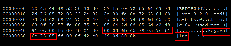 rdb version 7 format data hex