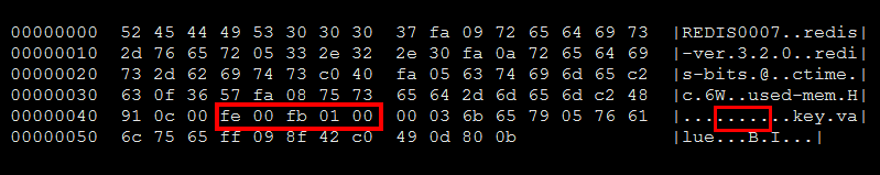 rdb version 7 format db hex