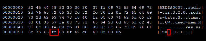 rdb version 7 format eof hex